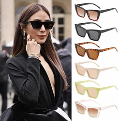 1PC Trendy Square Cat Eye Sunglasses Women Men Retro Sun Glasses UV400 Protection Eyewear Summer Fashion Eyeglasses Accessories