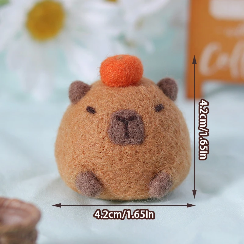 Wool Felting Kit Handmade Poke DIY Cute Capybara Doll Plush Toys