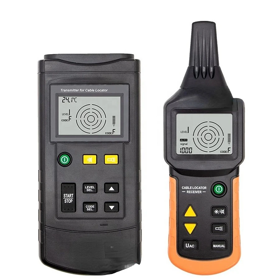 

7501 Cable Locator 12V-400V AC DC Detector Tester Professional Underground Wire Network Finder Metal Pipe Line Tracker