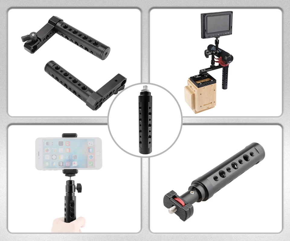 Handheld Camera Handle Grip Stabilizer With 3/8" Thread Head For GoPro Sony Cano