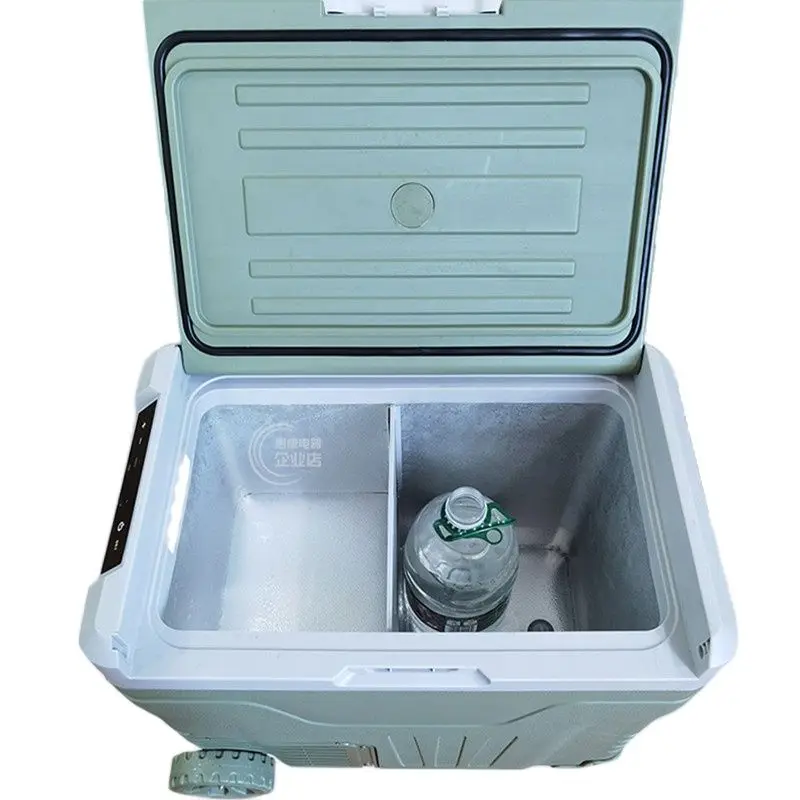 35L 50L Tragbare Auto Kühlschrank Mini Kühlschrank Mit Gefrierfach Mit Rad  und Griff 12/24V DC 100-240 AC für Camping Picknicks - AliExpress