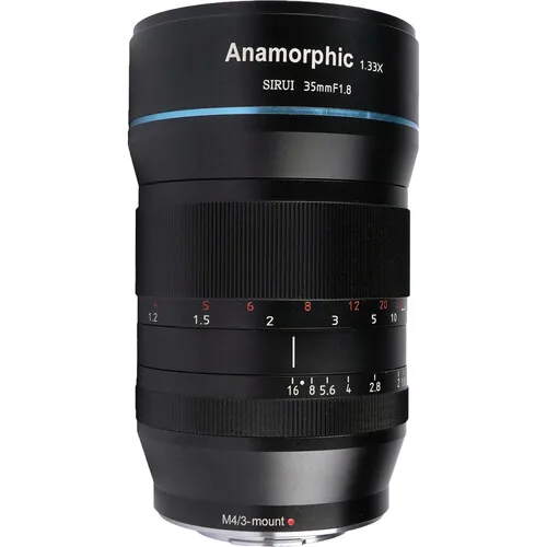 SIRUI 아나모픽 렌즈 시네마 렌즈, 라이카 L M4/3 M43  E 캐논 R RF EOSM EF-M MFT/APS-C 카메라용, 35mm F1.8 1.33x
