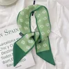 Narrow Multi-Function Thin Scarf Letters Print Decorative Handle Bag Ribbons Neckerchief 3