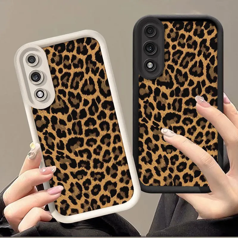 Flexible Silicone Leopard Print Shockproof Protective Phone Case