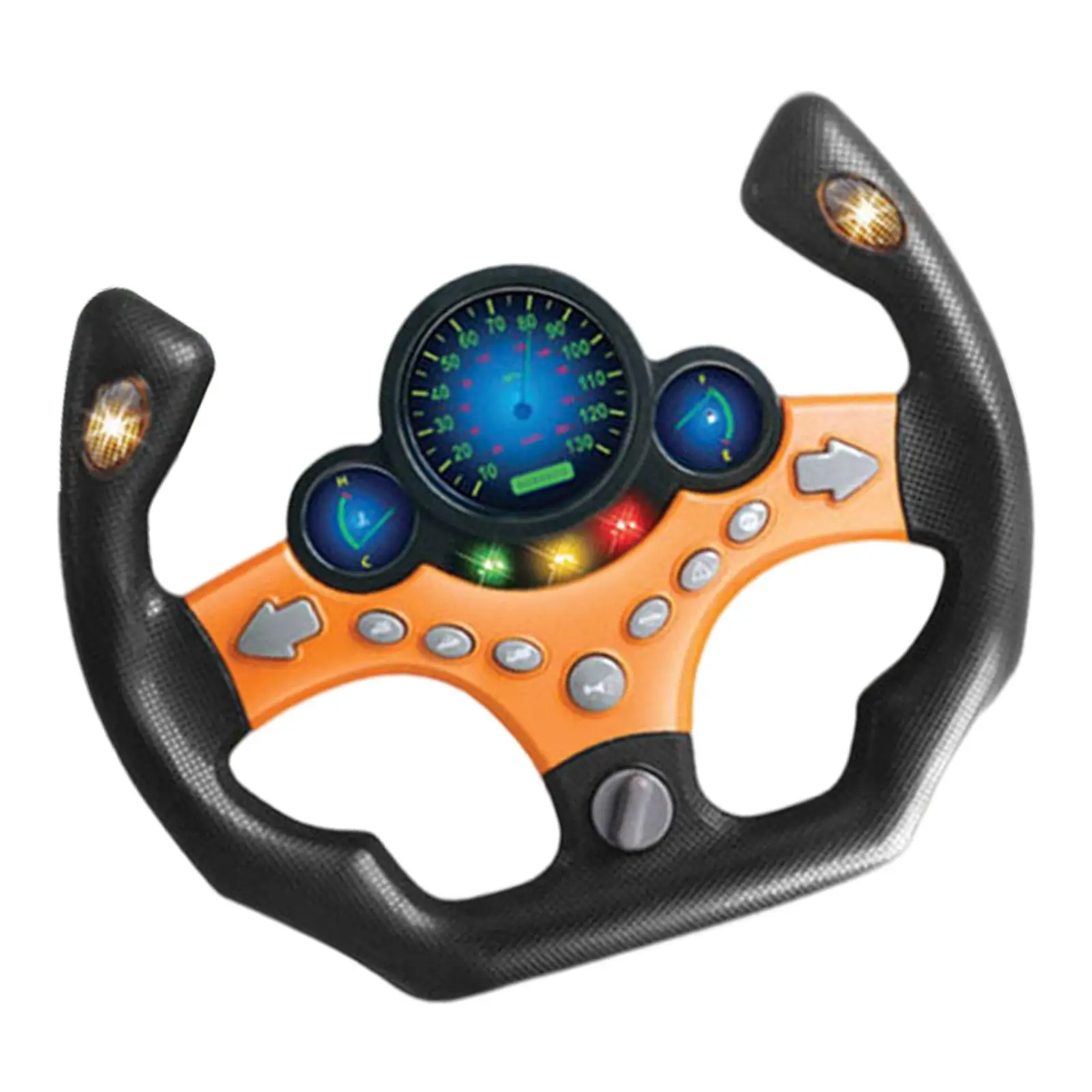 Infant Shining Eletric Simulation Steering Wheel Toy with Light Sound For Boys and Girls Early Educational Car Seat Toy