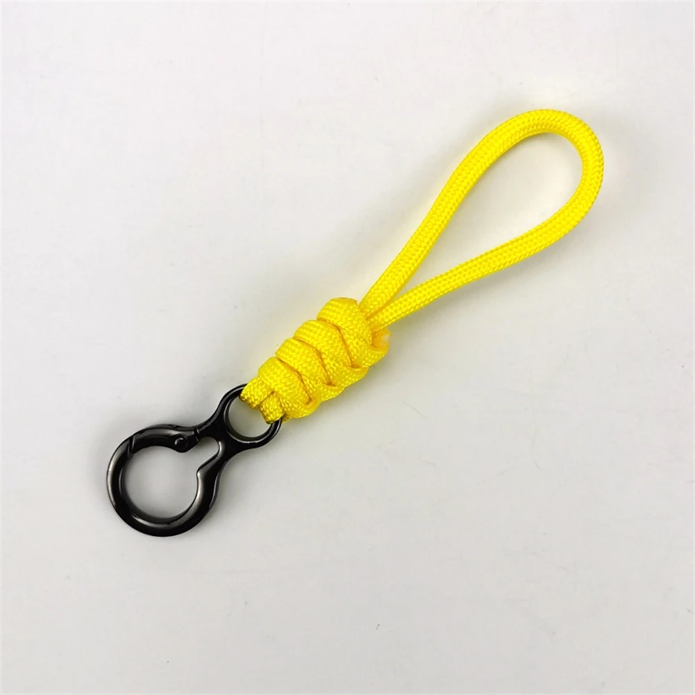 Hand Woven Chain Keychain 8 Figure Key Ring Waist Hanging Anti