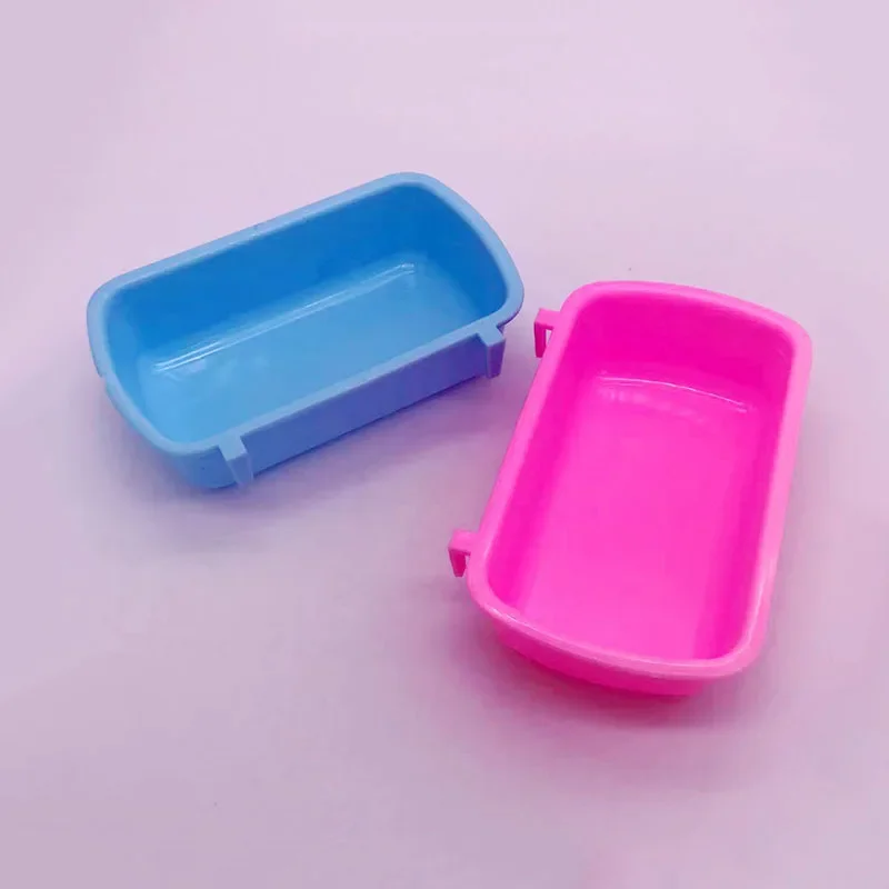 Hamster Water Feeder Hangable Plastic Hamster Squirrel Food Feeder Small Pets Water Drinking Bowl Food Bowl Hamster Cage Accessories
