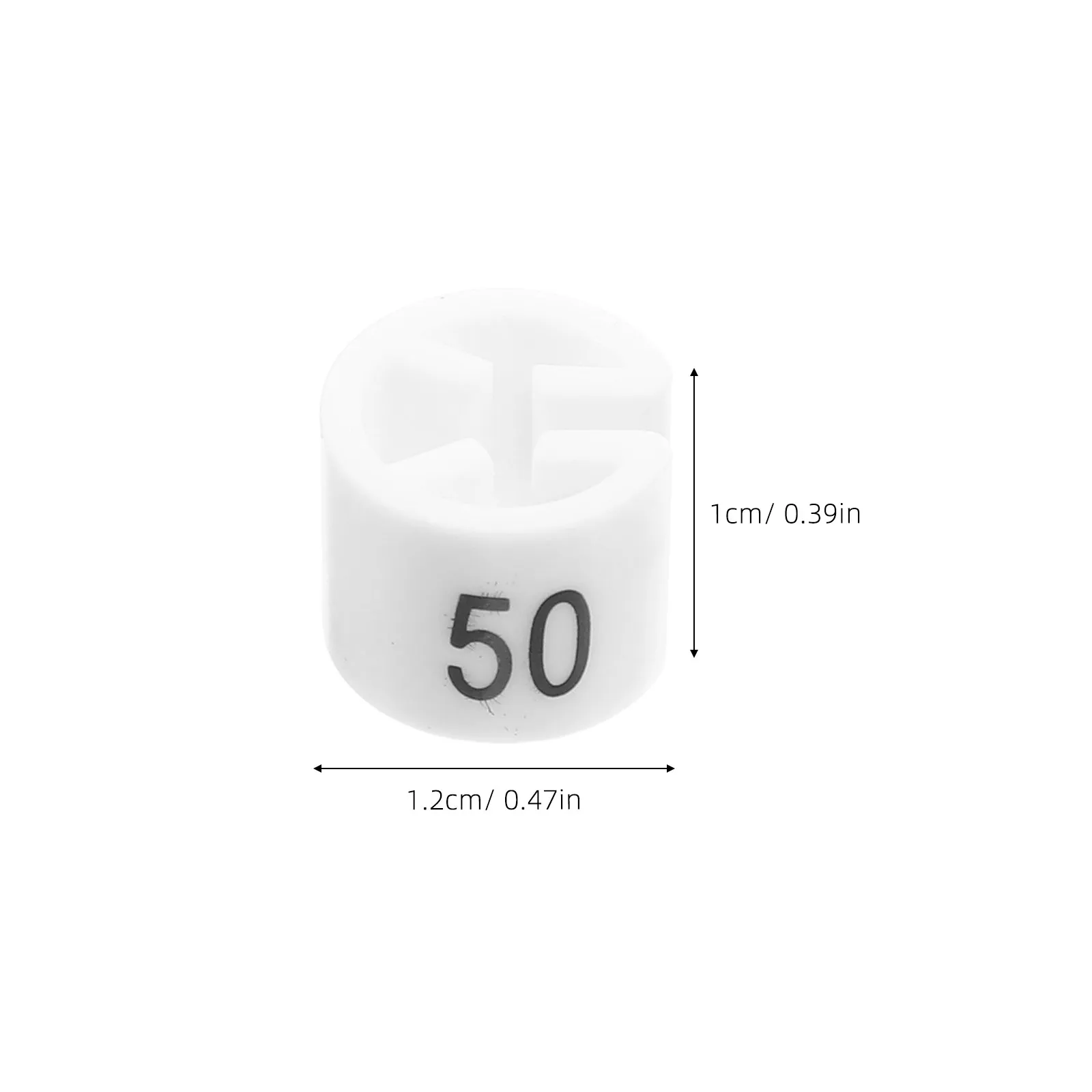 100개 색상별 의류 사이즈 마커 1-100 연속 번호가 매겨진 플라스틱 옷걸이 링, 라이브 스트리밍 및 소매점 진열용
