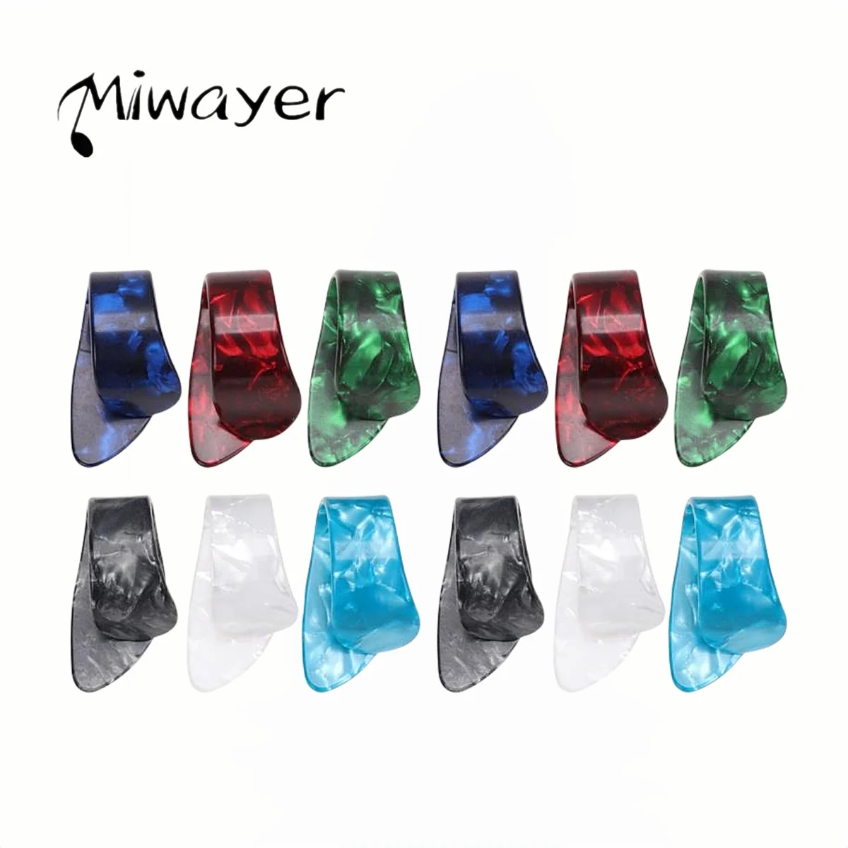 Miwayer Gitarren-Daumenplektren, Fingergitarrenplektren, Fingernägel, Fingernägel, Schmerzprävention, Finger, Zeigefinger, Daumenstocher