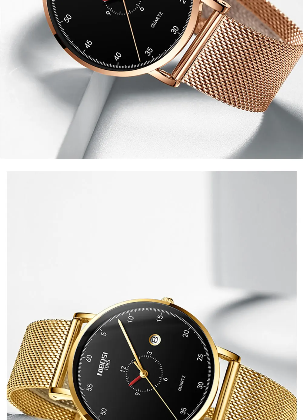 Mens Watches Casual Sport Quartz Watch Men Military Waterproof Ultra Thin Slim Wrist Watch    saat_voghion.com