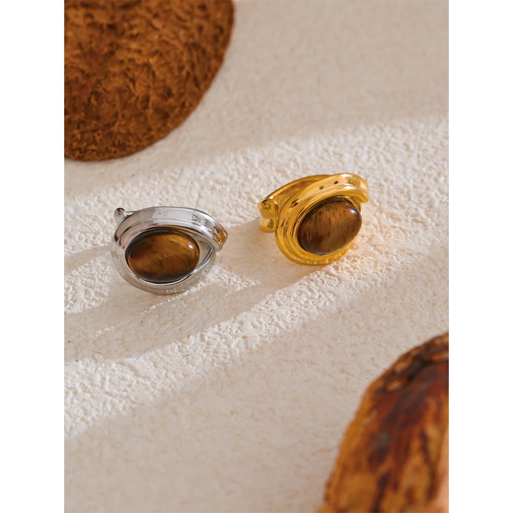 Yhpup Ring Stainless Steel Color Charms Waterproof