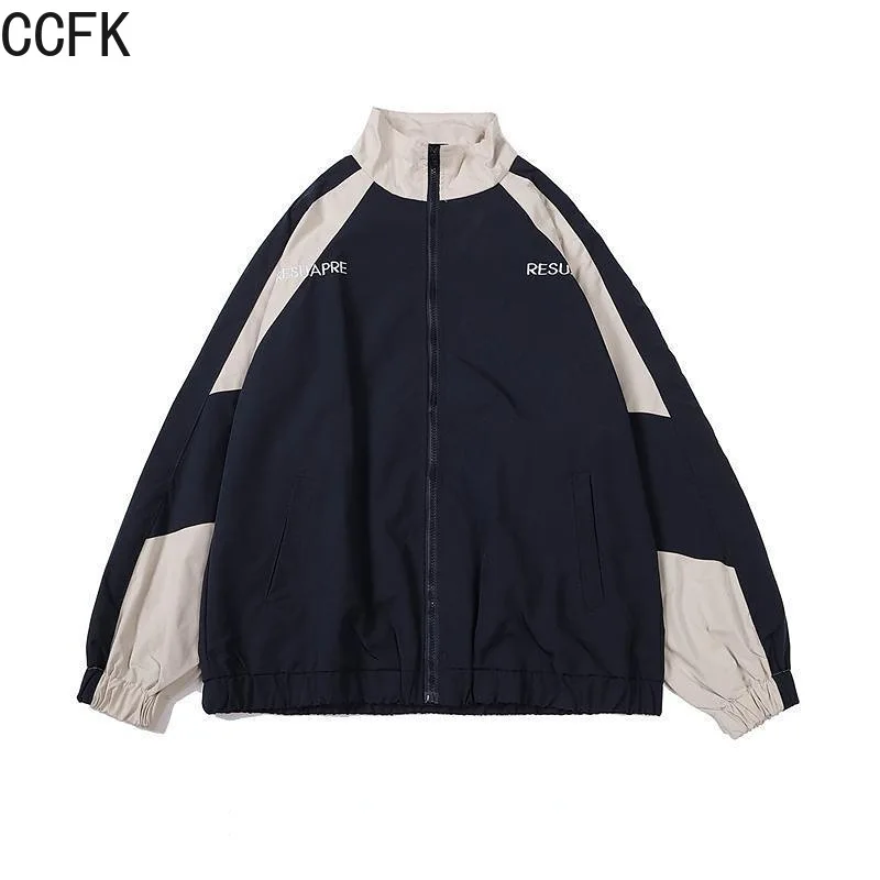 

Grunge Varsity Jacket Women Men High Street Patchwork Letter Casual Windbreaker Coats Spring Autumn Thin Fashion College Jackets