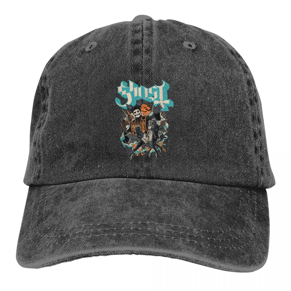 

Washed Men's Baseball Cap Ghost Impera Chalice Trucker Snapback Caps Dad Hat Ghost Band Golf Hats