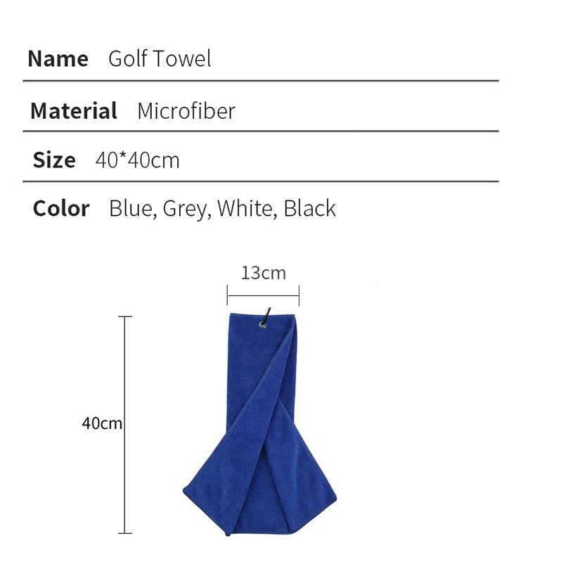 Microfiber Golf Towel 40x40cm 6