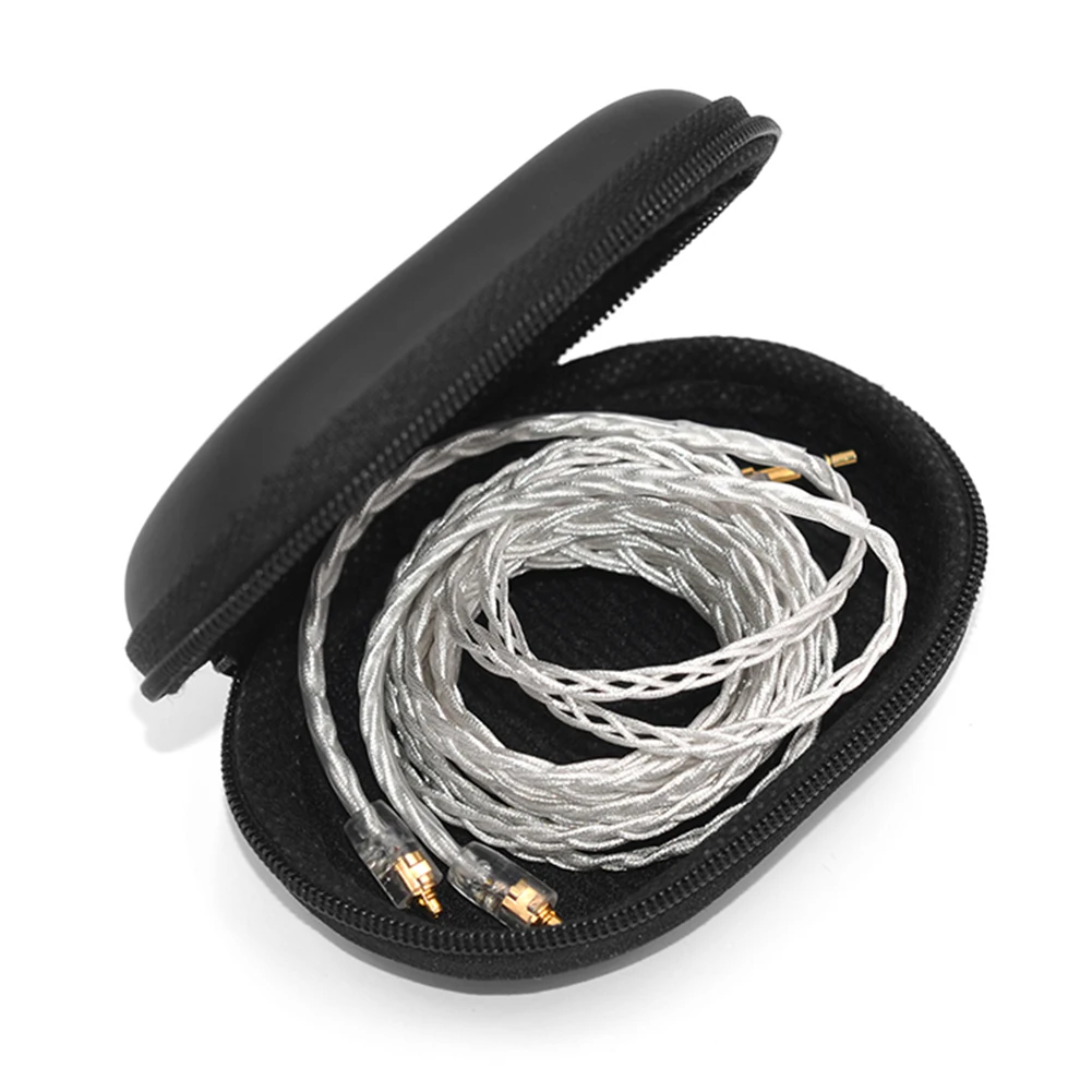 1-10PCS KZ Earphone Accessories Wired Headphones Case Bag EVA Zipper Storage Box for BA10 AS10 ES4 KZ CAA for Xiaomi Universal