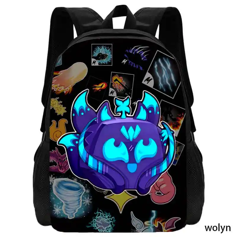 Blox Fruits School Bags For Boy Girls Cartoon Zaino Per Bambini Anime Game Borse Per Bambini Softback E Durevole Best Giftmochila
