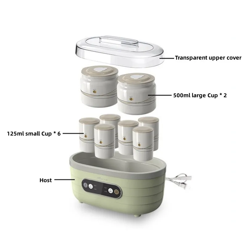 Yogurt Makers Household Rice Wine Machine Small Multifunctional Yogurt Fermentation Bacteria Natto Pickle Machine SNJ-C10P2