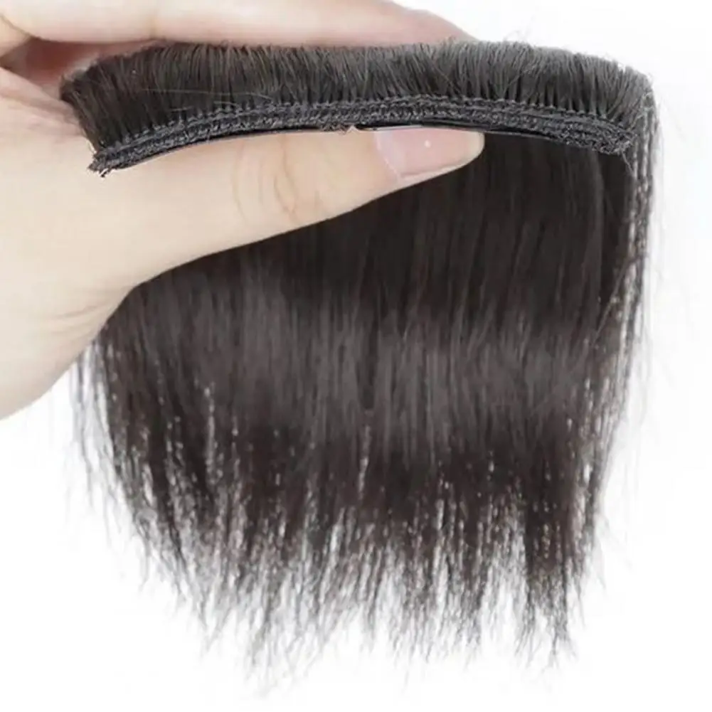 Wig Hair Pad 10cm Straight Fluffy Natural Look Soft Supplement Head Hairs Invisible Extensions Fiber False Hair