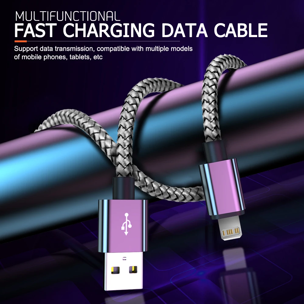 High-Speed USB Charging Cable for Apple Devices - Multiple Lengths