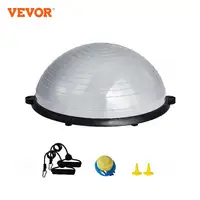 VEVOR 23/26 inch Half Exercise Ball Trainer Balance Ball Trainer 660lbs Capacity Stability Ball Yoga Ball with Resistance Bands 1