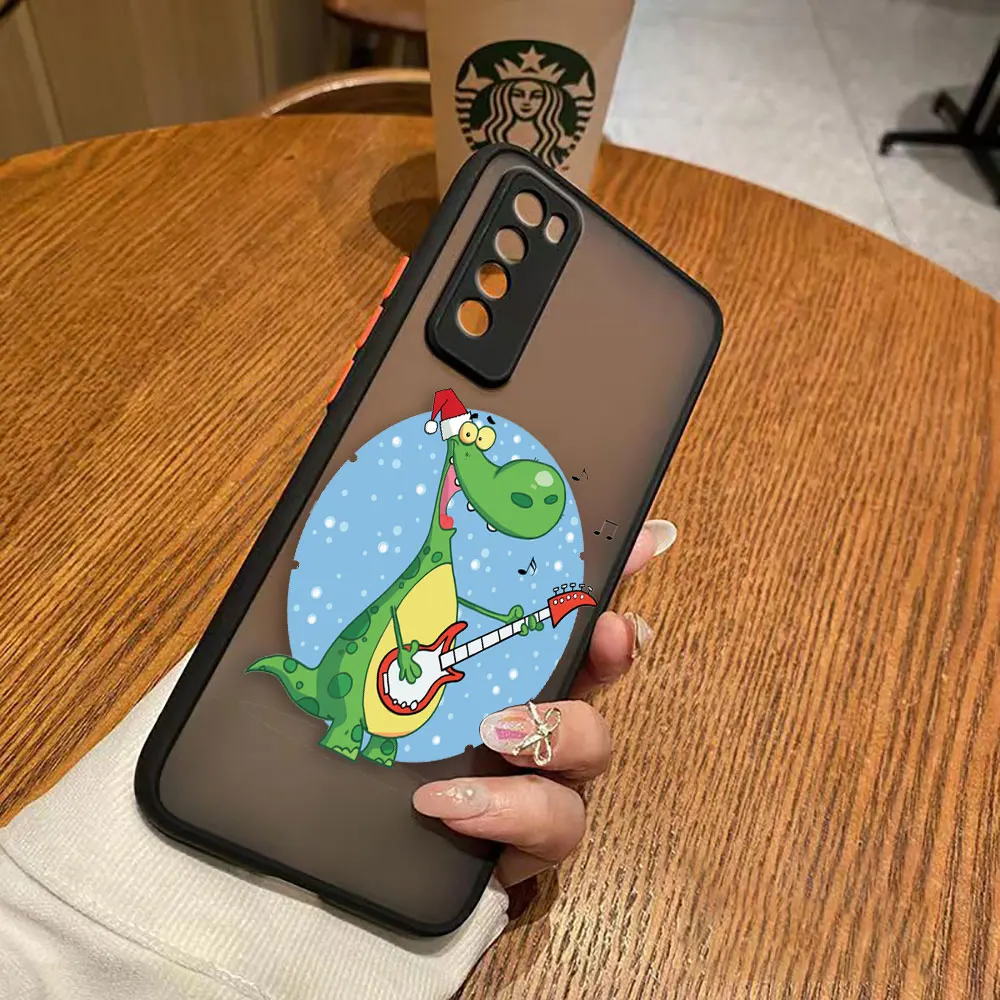 thumbnail image 1 of Funda mate para Huawei NOVA Y70 10 9 8SE 8 7SE 7I 7 6 5I 5 4 3I 4G 5G PC Funda Coque Capa Shell lindo dibujos animados cocodrilo, 1 of 5