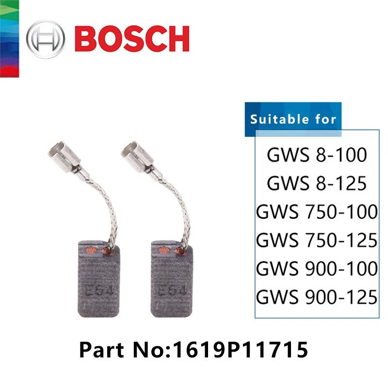 2x Kohlebürsten Für Bosch GWS750/GWS900 – Ersatzteil GWS750-100 – Für Poliermaschinen & Winkelschleifer