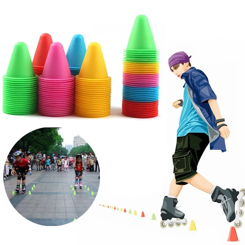 15 Pcs Cone Marker Discs, Multipurpose Training Space Obstacle Marker Cones  For Soccer, Roller Skating, Training Sports Recreation
