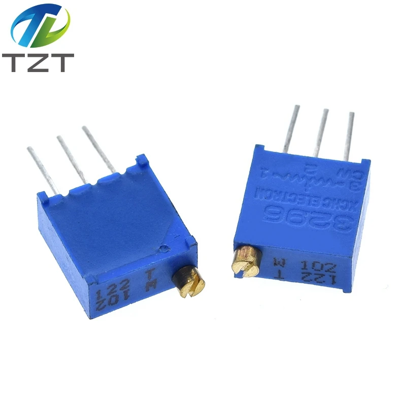 Trimmer Potentiometer 10pcs 3296W 3296 50 100 200 500 ohm 1K 2K 5K 10K 20K 50K 100K 200K 500K 1M ohm 103 100R 200R 500R Trimpot Trimmer Potentiometer