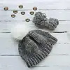 Pompom Buttons For Hats Wooden Buttons For Crafts 50pcs Pom Pom Hat Buttons For Hat Pom Pom Ball Fixing Knit Beanies Toques Hats 2