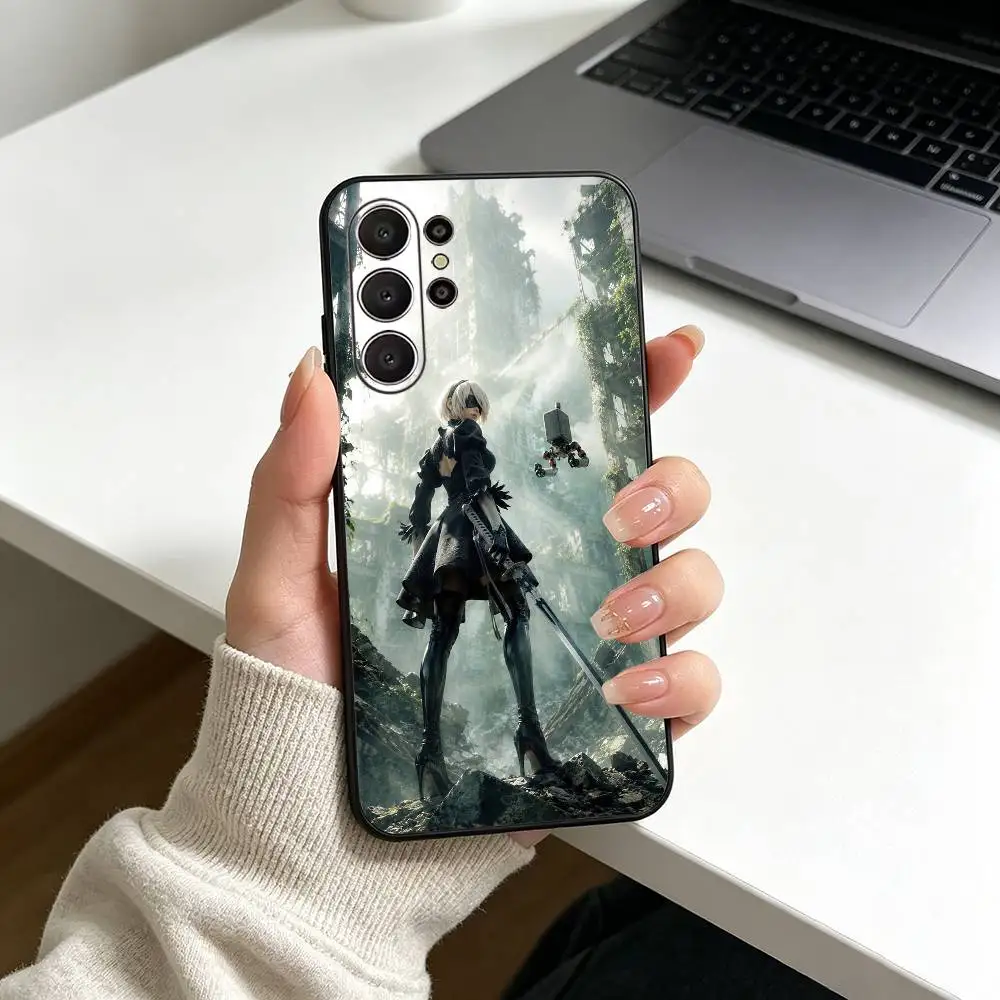 2B Automata-NieR Black Soft Silicone Phone Case