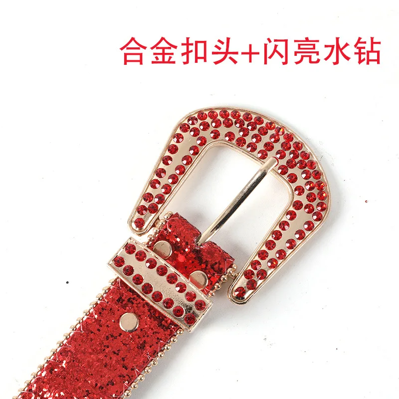 Full Diamond Belt Fashionable and Versatile Decoration Personalized Diamond Inlaid Water Crystal Sparkling Belt