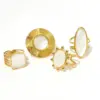 89904-a3cc26.jpg Bagues d'ouverture réglables plaquées or 18 carats en acier inoxydable pour femmes, cadeau de fête de fiançailles, bijoux de tempérament 2025