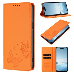 Enhanced Magnetic Butterfly Wallet Phone Case Cover for Moto G 5G 2025 (C)