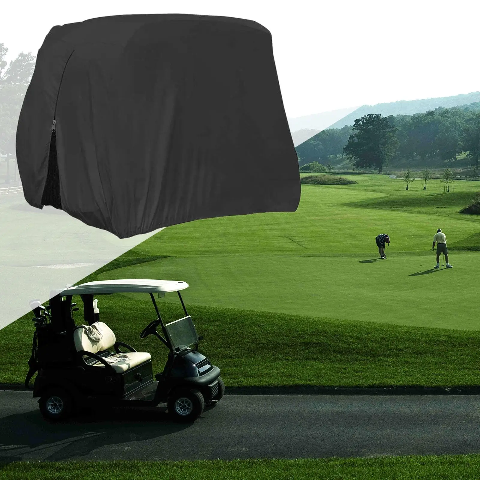 

Golf Cart Cover Waterproof Protector Rain Cover Protection Cover Golf Club Car Cover for Adult Outdoor Travel Men Women Sports