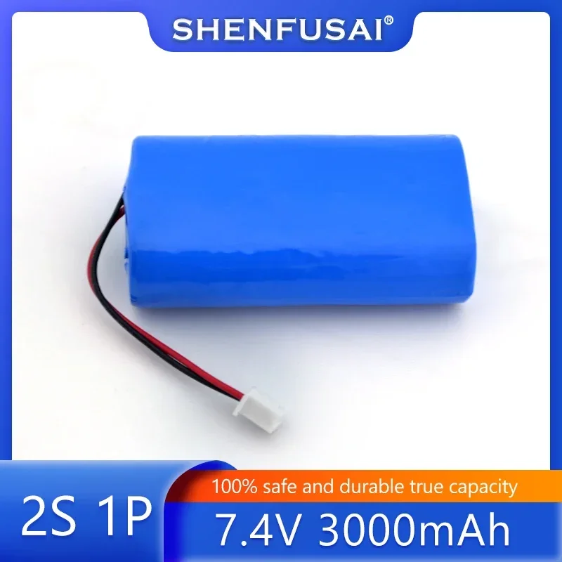 

7.4V 3000mAh 18650 Rechargeable Lithium Battery for Projectors, Speakers, Wireless Monitoring, Lighting, Toy Accessories