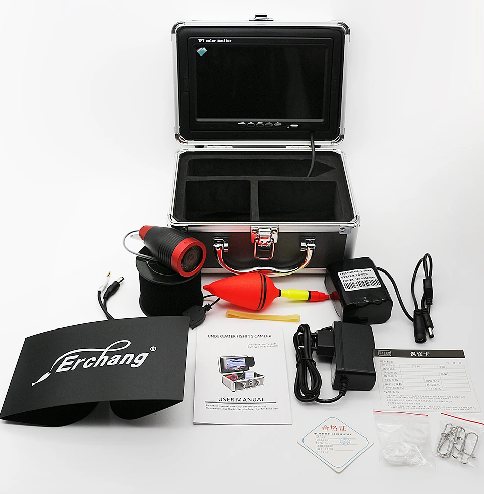 Erchang Underwater Fishing Camera 7 inch 24PCS Lights 1000TVL