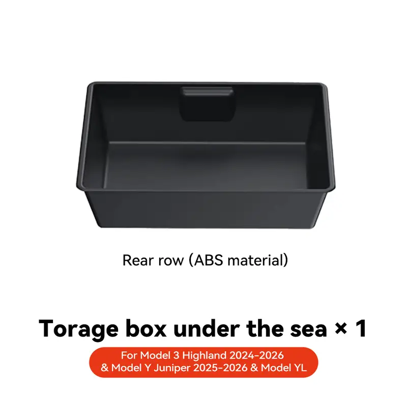YZ For Tesla Model Y Juniper 2025+ YL  Under Seat Storage Box Car Interior Accessories Drawer Type Organizer Storage Lower Box - Image 12