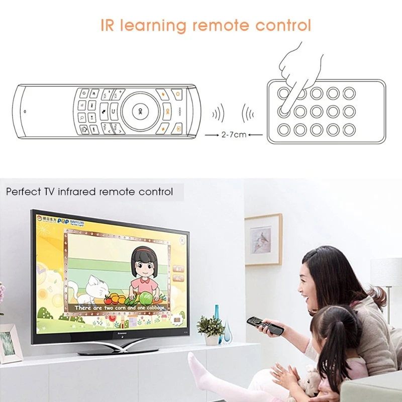 Rii Mini i25A Wireless RU/US Keyboard Air Mouse Remote Control With Earphone Jack For Smart TV Android TV Box PC images - 6