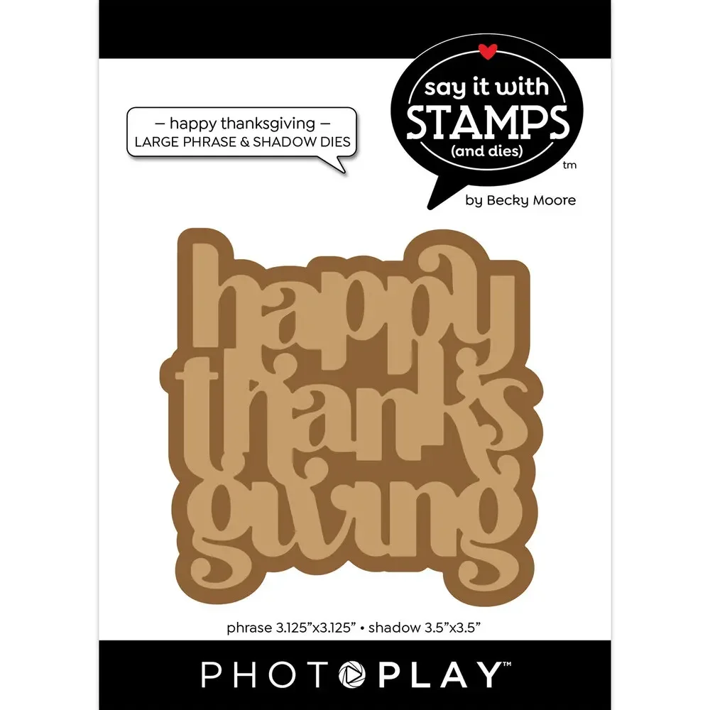 

2023 New Happy Thanksgiving Words Cutting Dies Set Scrapbooking Paper Making Frames Card Craft no Clear Stamps