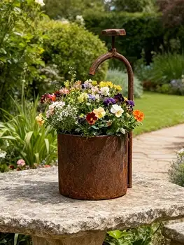 Vintage Faucet Planter Pot 1