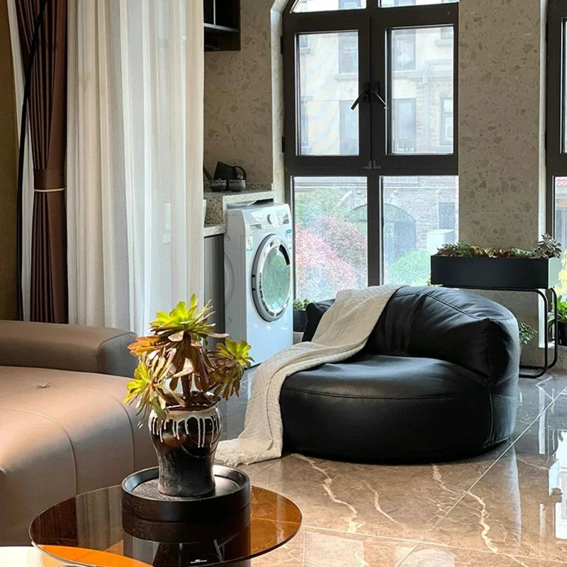 

Lounge Modern Bean Bag Sofa Living Room Cute Balcony Puffs Sofa Bedroom Comfy Floor Nadmuchiwane Siedzenia Salon Furniture