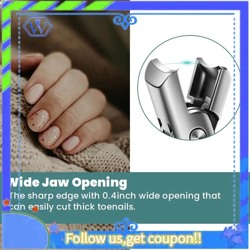 Easy To Use Portable Nail Clippers Professional Stainless Steel Nail Clipper Travel Fingernail Cutter Trimmer Machine Toenail