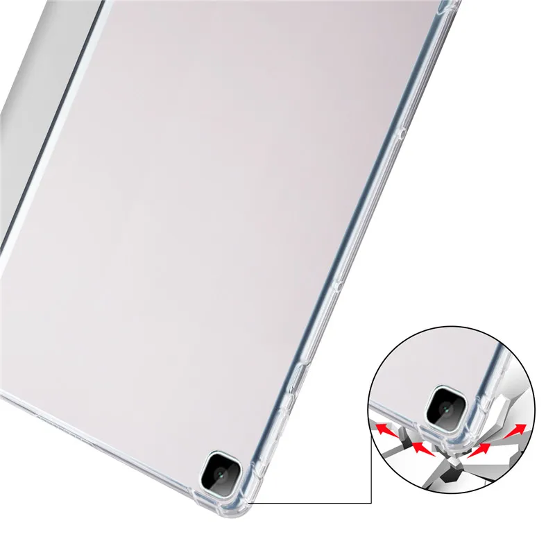 For Matepad T10S Case With Pencil Holder Tablet PU Leather Flip Shell For Huawei Matepad T10 Cover Soft TPU Back Coque + Gift_voghion.com