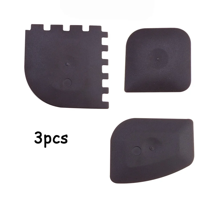 3Pcs Grill Pan Scraper Tool Frying Pan Stripe Cast Iron Skillet Grease Cleaning Scrapers Serrated Kitchen Cleaning Oil Scraper