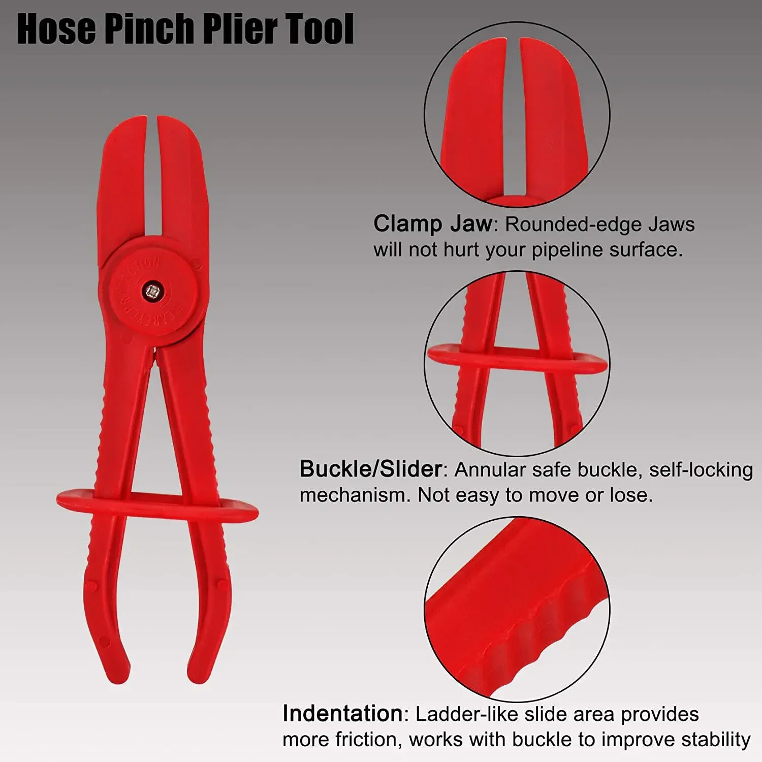 3Pcs Hose Tube Clamp Pliers Tool Brake Fuel Water Line Clamp Pliers for Car Repair Hose Clamp Removal Hand Tool