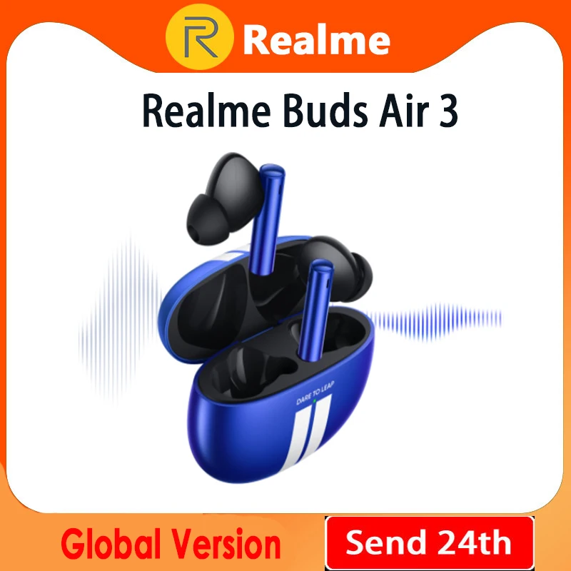 Bluetooth-наушники realme buds air 3 с активным шумоподавлением 546 мАч |