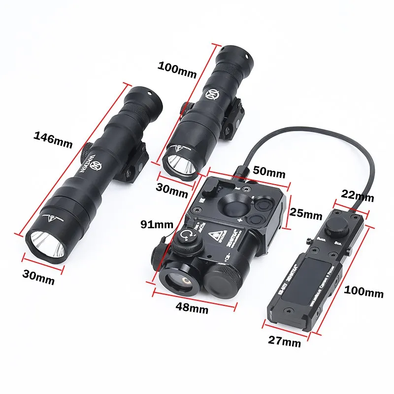 WADSN Tactical Zenitc Perst 4 Red Green Dot IR Laser Strobe Weapon