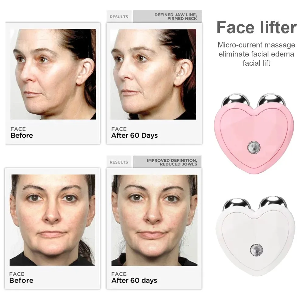 EMS Face Lifting Machine Facial Massager Microcurrent Roller Skin Tightening Rejuvenation Beauty Charging Facial Anti Wrinkle 5