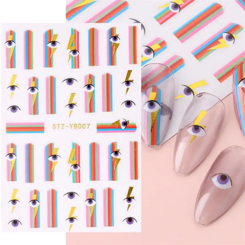 

Royalblue Цветущий дым наклейки на ногти мраморный дизайн цветение маникюрные переводки Золотой волна Рисование ногтей NLYB006