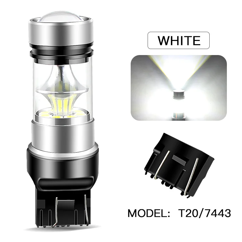 T20 7443 W21/5W Duplo High Power LED Canbus dagrijverlichting (set